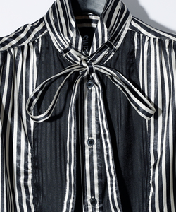 BISHOP SLEEVE STRIPED PIRATE SHIRT