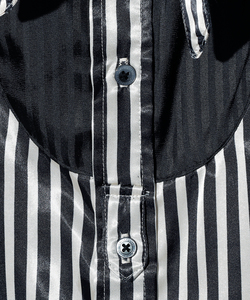 BISHOP SLEEVE STRIPED PIRATE SHIRT