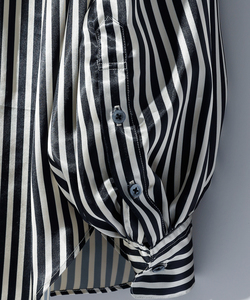 BISHOP SLEEVE STRIPED PIRATE SHIRT