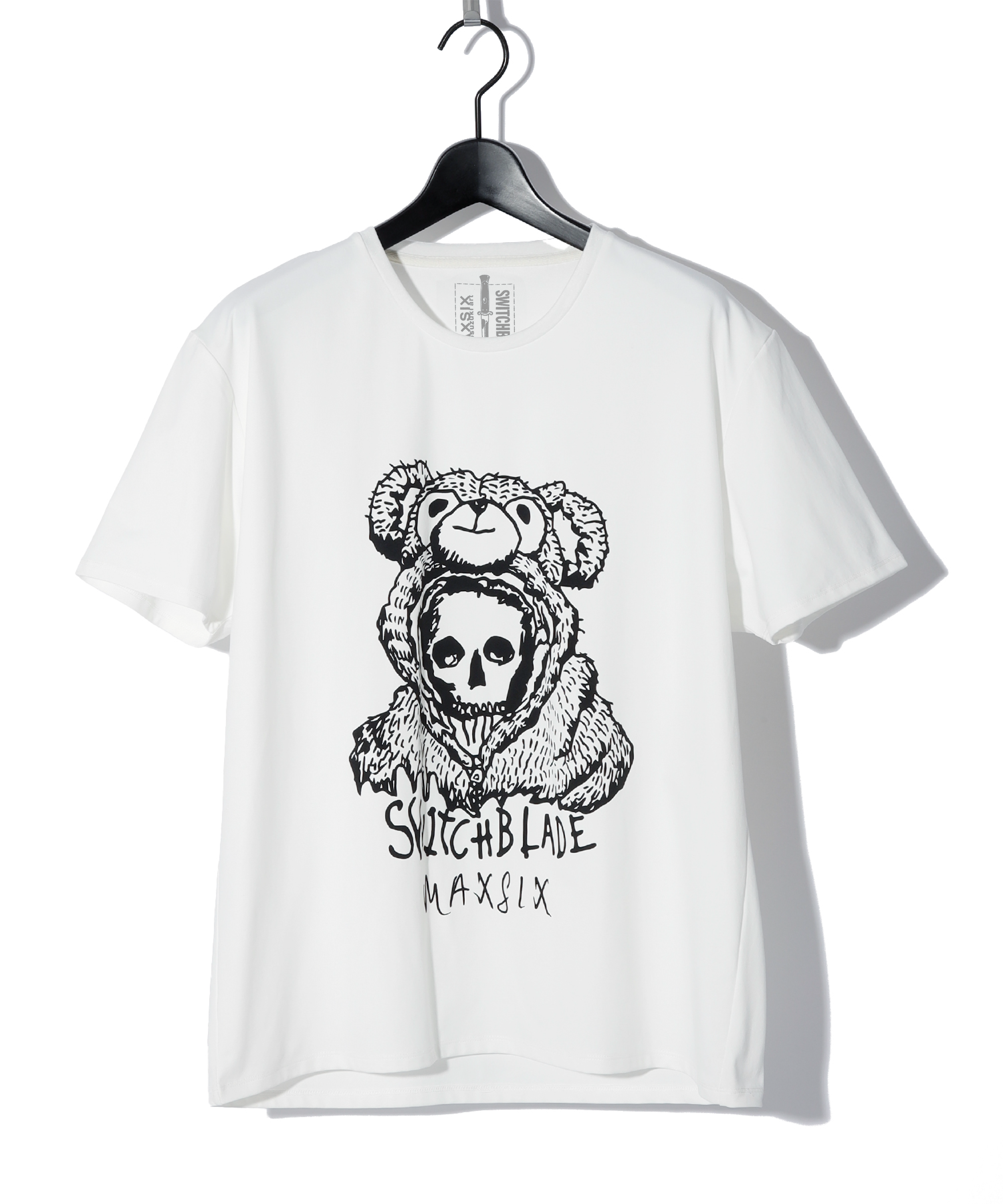 SWITCHBLADE × MAXSIX  SKULL BEAR TEE 