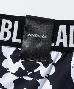 SWITCHBLADE × MAXSIX B&W FLOWER BOXER PANTS