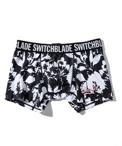 SWITCHBLADE × MAXSIX B&W FLOWER BOXER PANTS