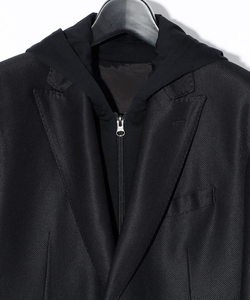 FAKE LAYERED HOODED JK