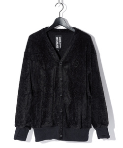 SB METALLIC LOGO SHAGGY CARDIGAN