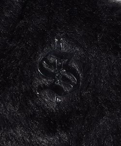 SB METALLIC LOGO SHAGGY CARDIGAN