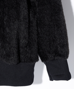SB METALLIC LOGO SHAGGY CARDIGAN
