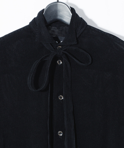 NOCTURNE  RIBBON COLLAR SHIRT