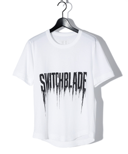 SMUDGED SB LOGO TEE [WHITE]