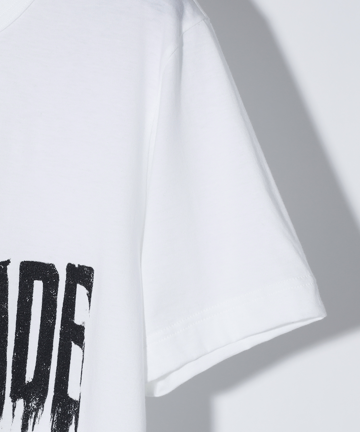 SMUDGED SB LOGO TEE [WHITE]
