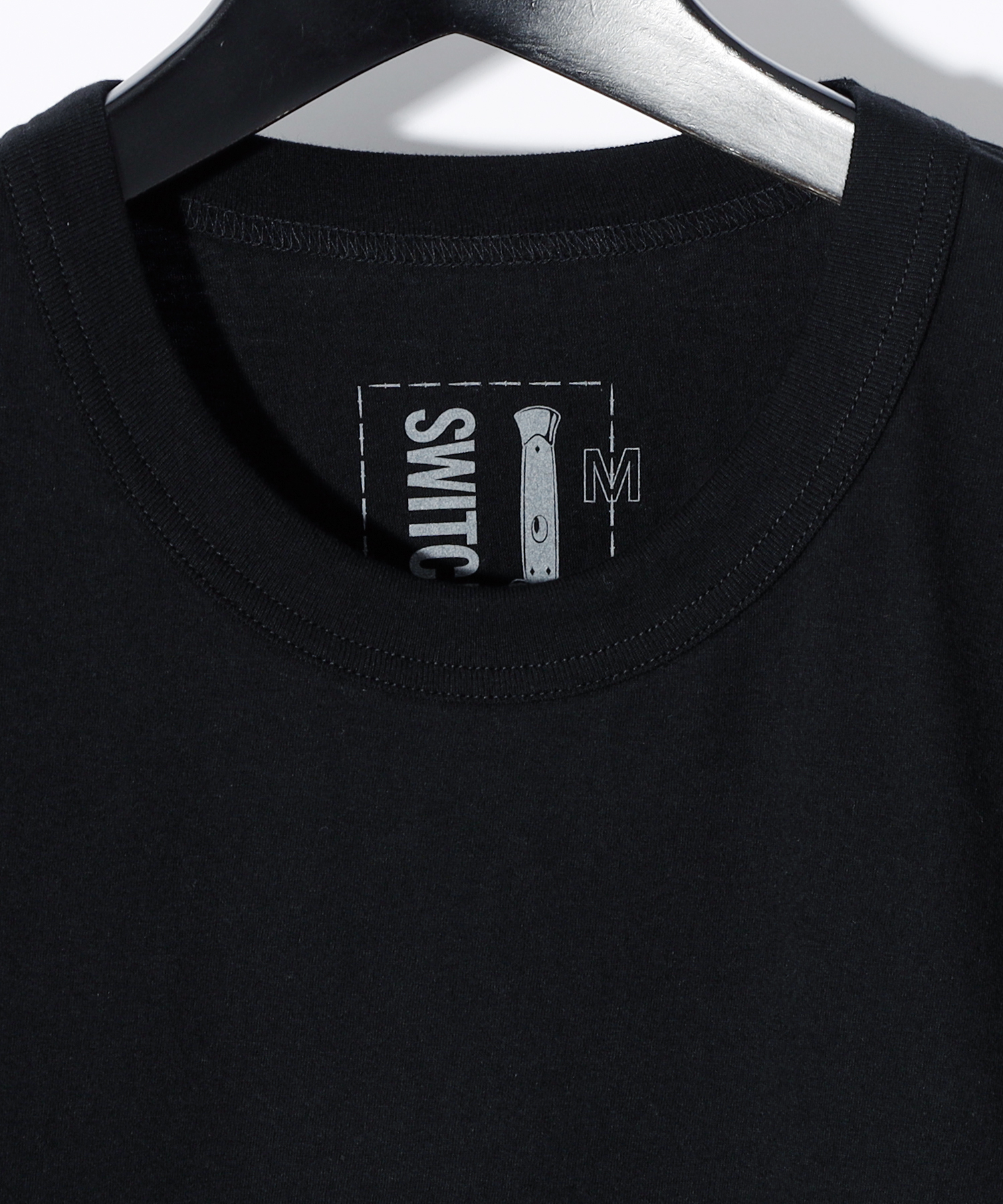 SMUDGED SB LOGO TEE [BLACK]