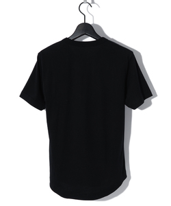 SMUDGED SB LOGO TEE [BLACK]