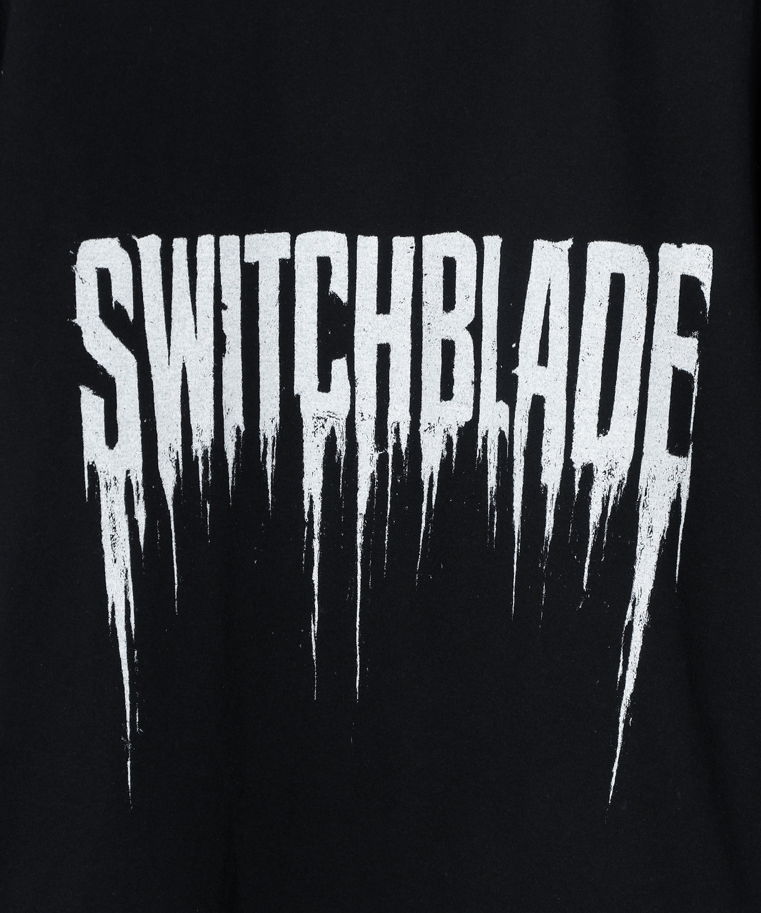 SMUDGED SB LOGO TEE [BLACK]
