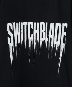 SMUDGED SB LOGO TEE [BLACK]