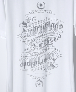 UPSIDE-DOWN SWITCHBLADE TEE[WHITE]