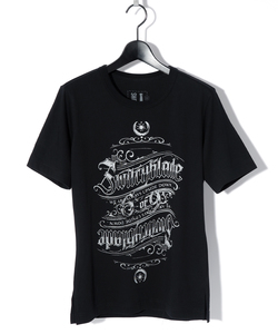 UPSIDE-DOWN SWITCHBLADE TEE [BLACK]