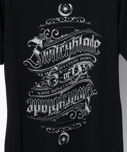 UPSIDE-DOWN SWITCHBLADE TEE [BLACK]