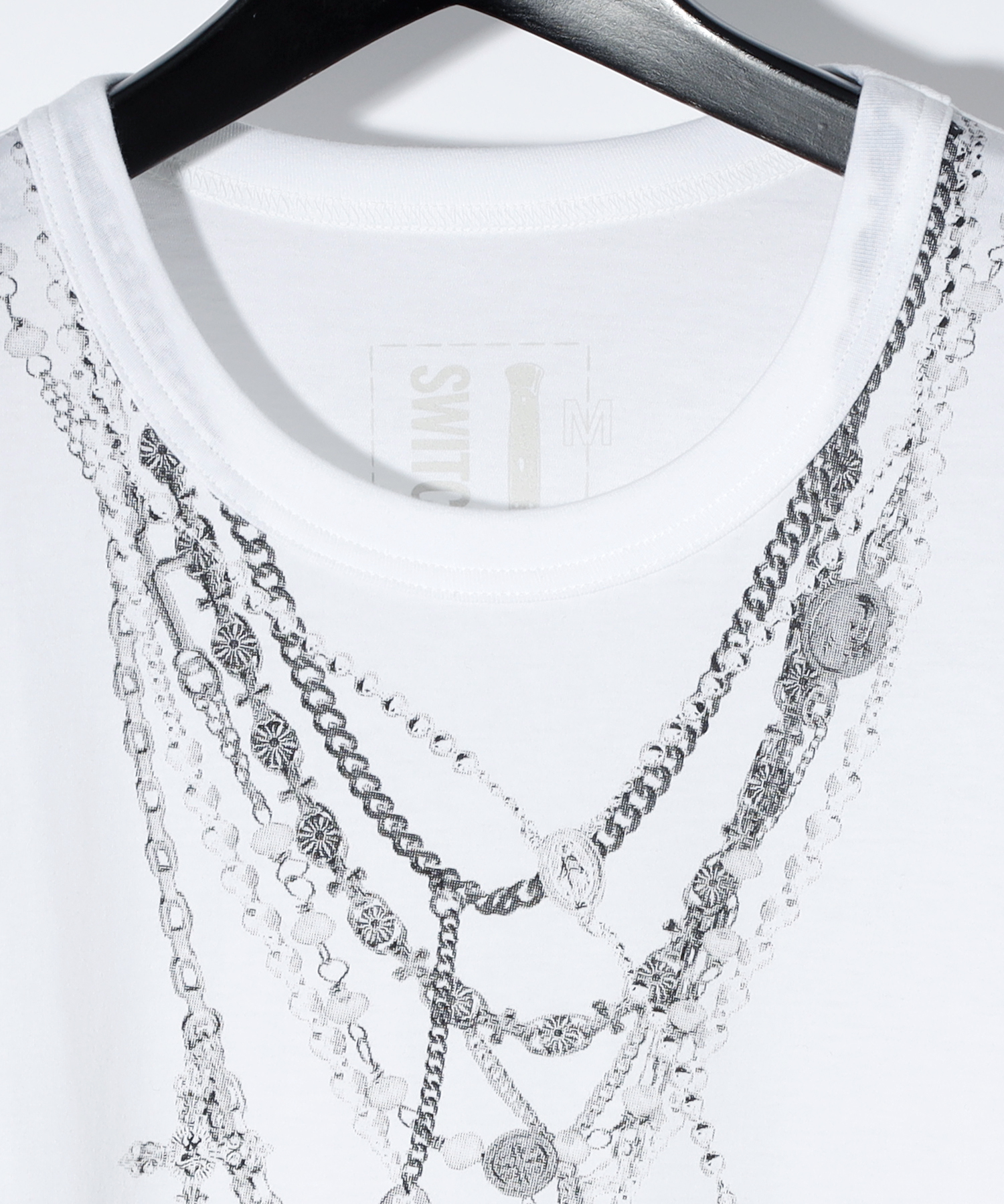 ROSARY NECKLACE PRINT TEE[WHITE]