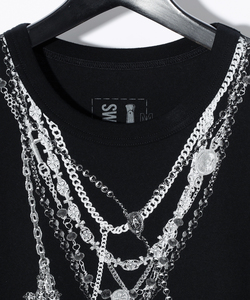  ROSARY NECKLACE PRINT TEE [BLACK]