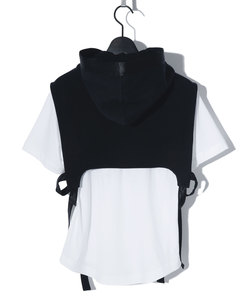 URBAN NOIR SET-UP CROPPED HOODIE