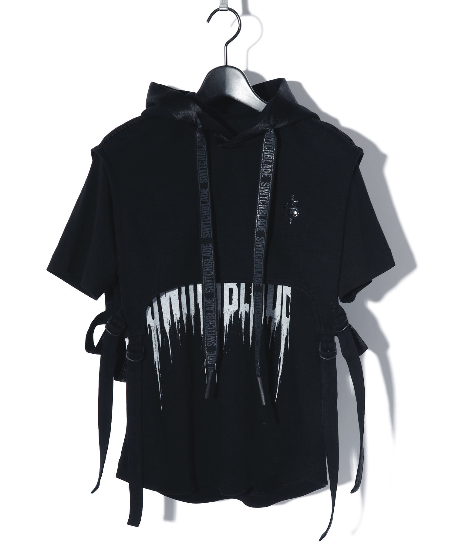 URBAN NOIR SET-UP CROPPED HOODIE