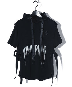 URBAN NOIR SET-UP CROPPED HOODIE