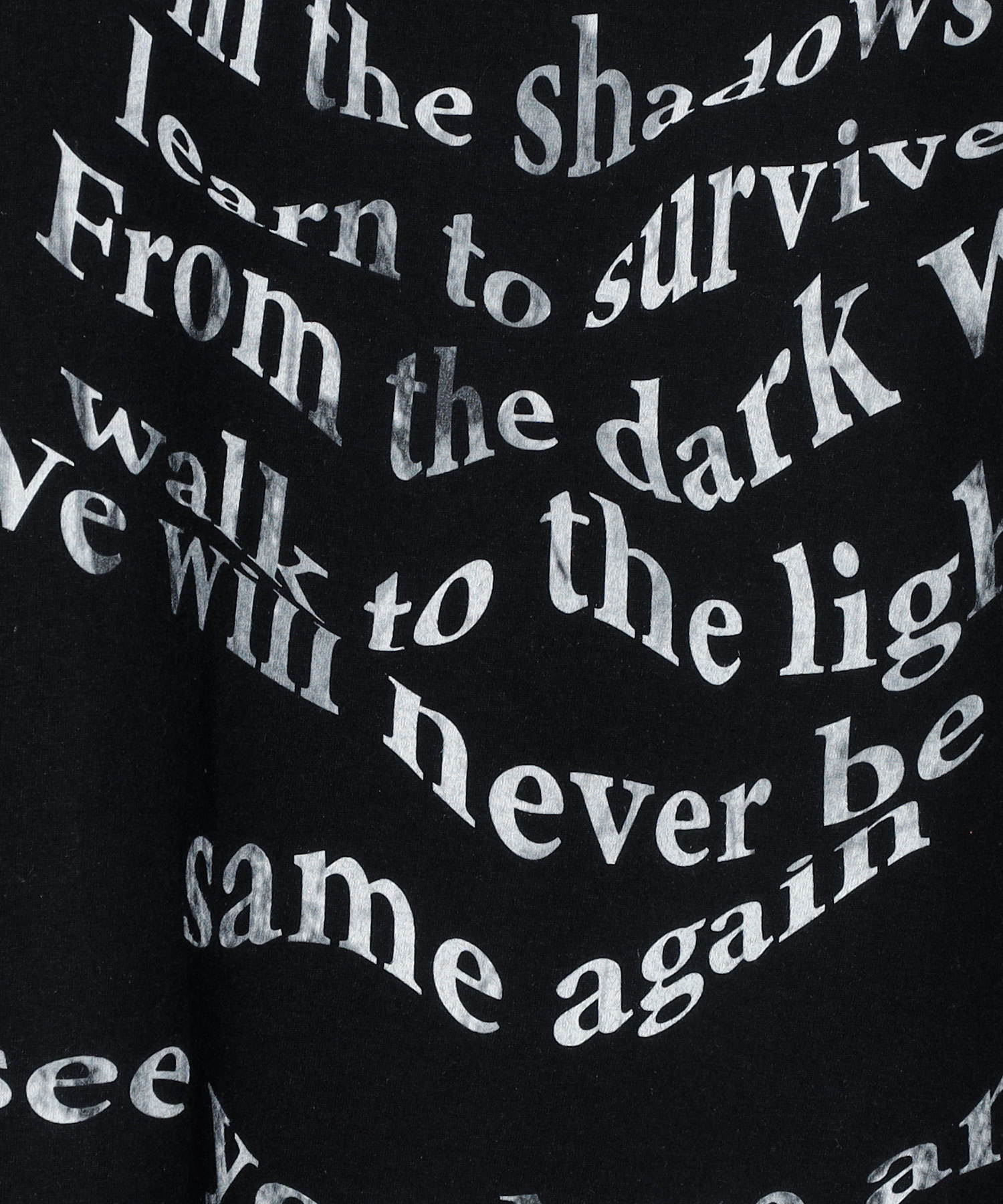 WARP SCRIPT TEE [BLACK]