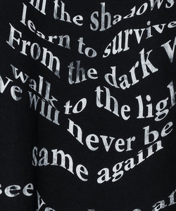 WARP SCRIPT TEE [BLACK]
