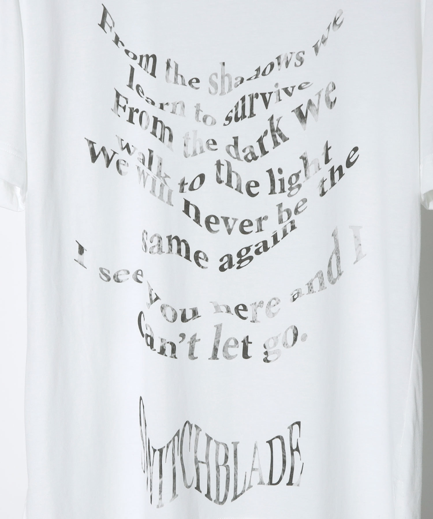 WARP SCRIPT TEE［WHITE］