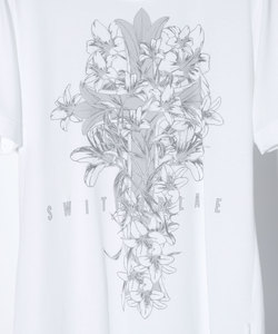 FLEUR DE LIS CROSS TEE［WHITE］