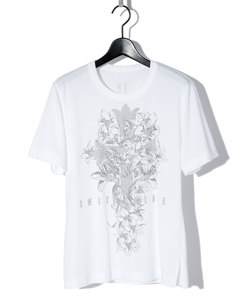 FLEUR DE LIS CROSS TEE［WHITE］