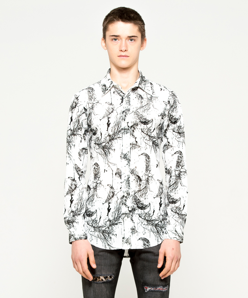 FEATHER VELOR SHIRT