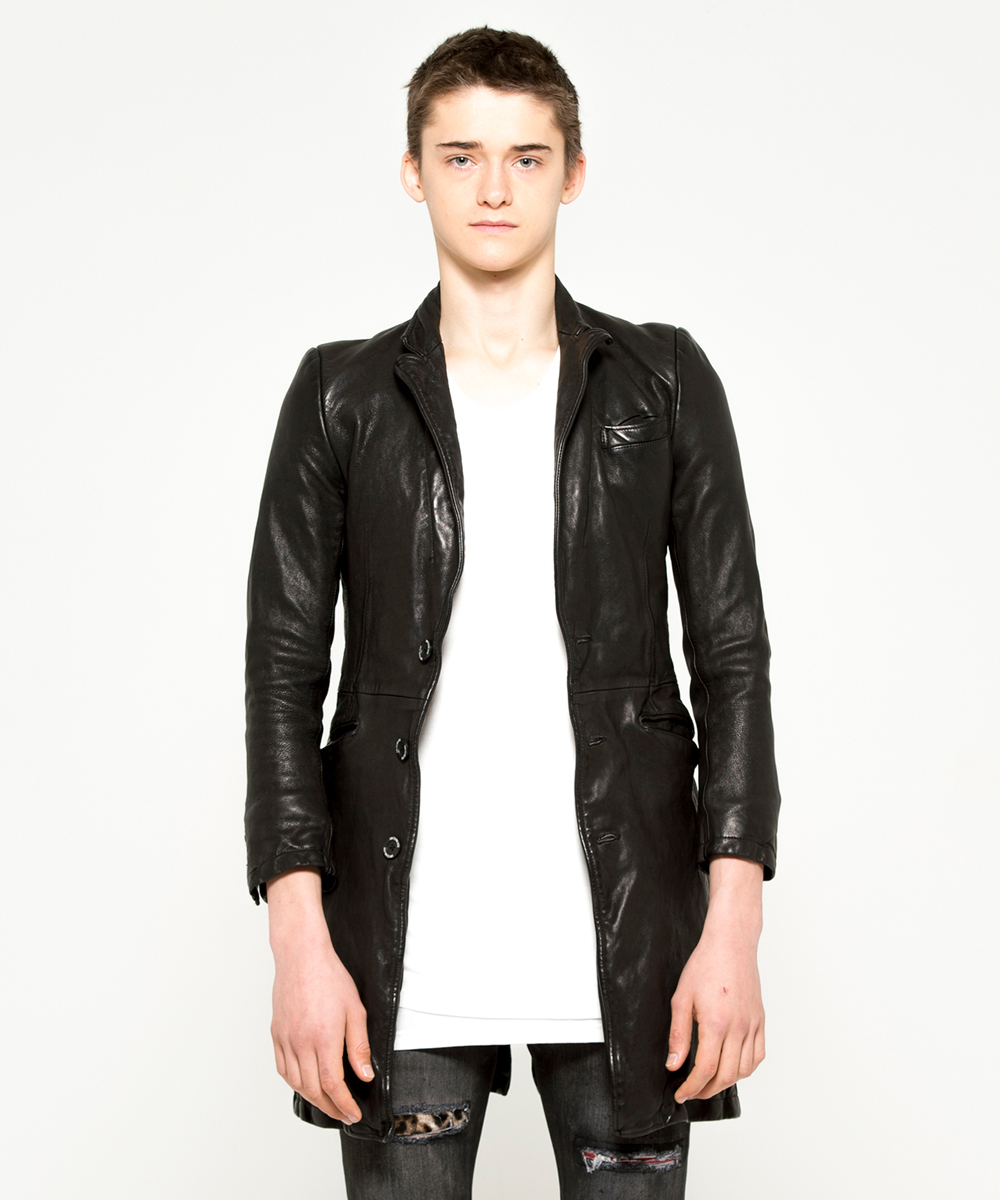 LEATHER LONG JACKET