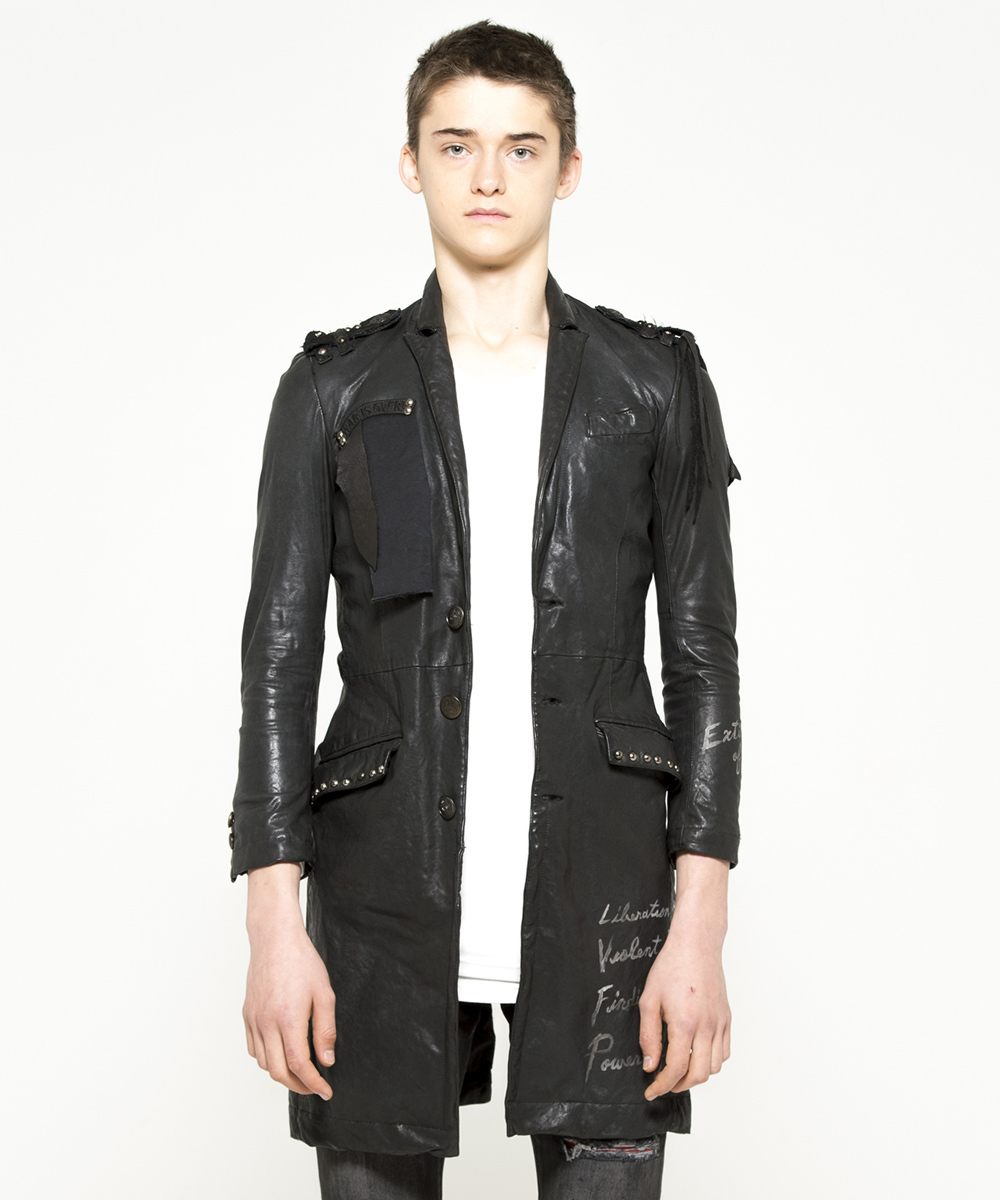 SPECIAL REMAKE LEATHER LONG JACKET