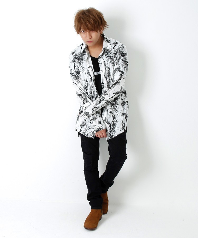 FEATHER VELOR SHIRT