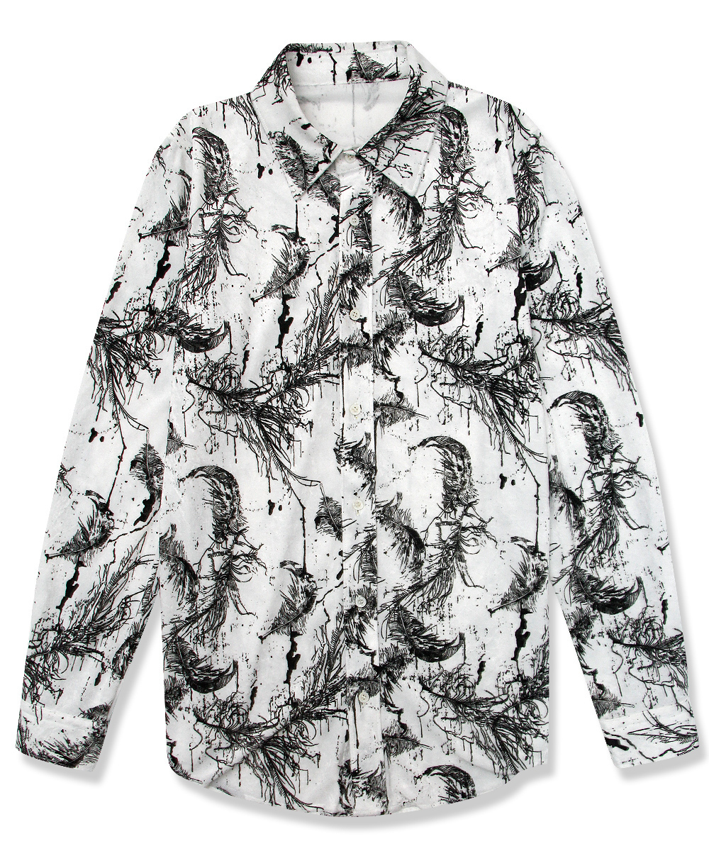 FEATHER VELOR SHIRT