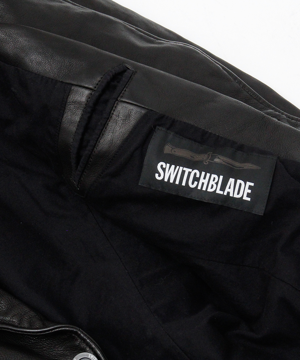 HAND PAINT MESSAGE LEATHER LONG JACKET