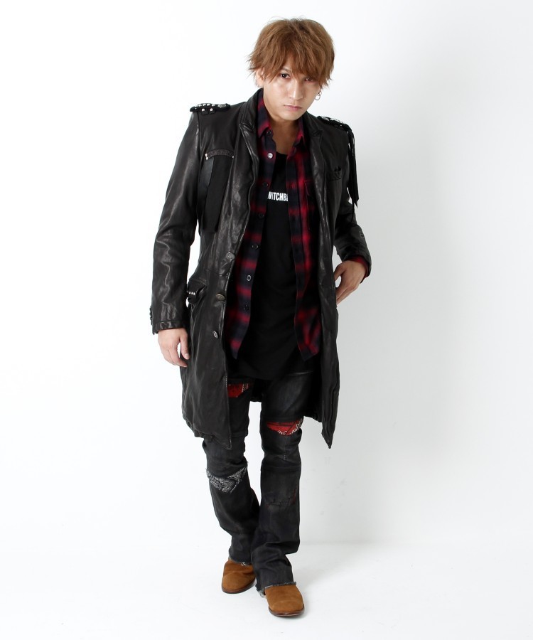 SPECIAL REMAKE LEATHER LONG JACKET