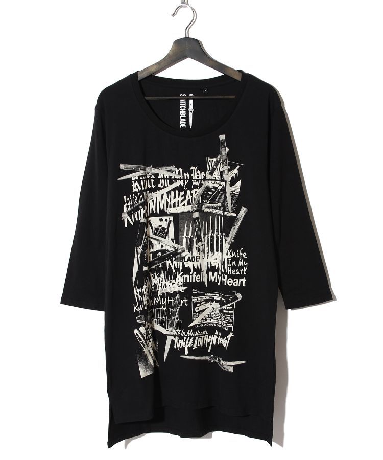 KNIFE IN MY HEART L/TEE(BLACK)