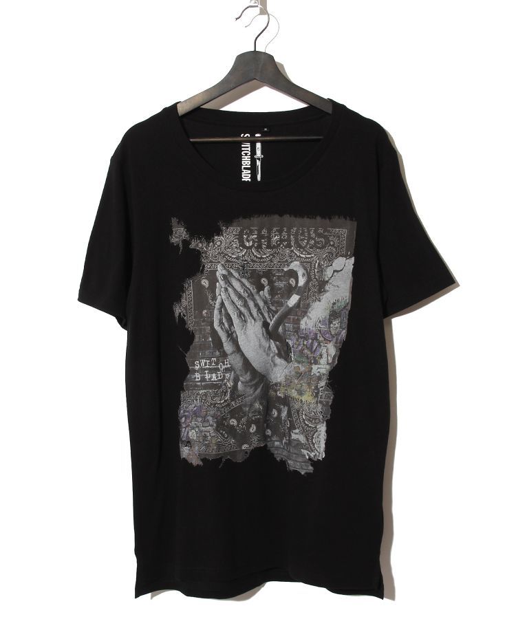 PRAYING HANDS C-TEE(BLACK)