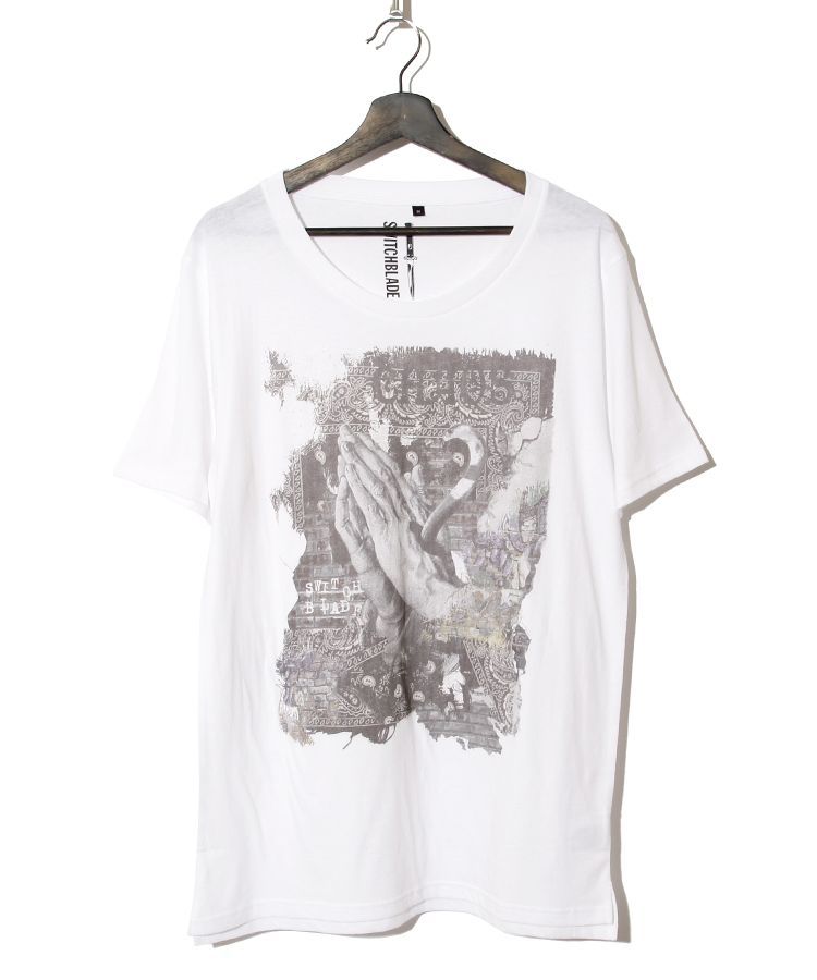PRAYING HANDS C-TEE(WHITE)