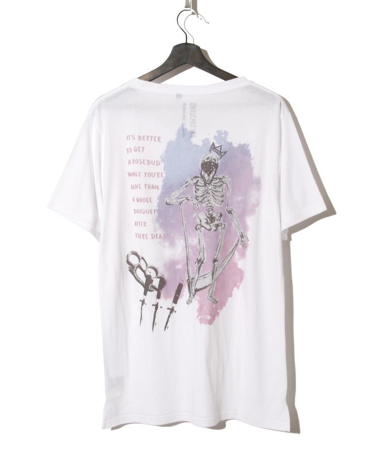 SKULL GRAFFITI TEE(WHITE)