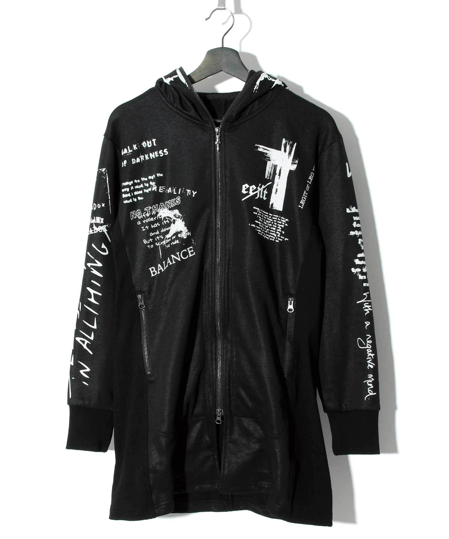 SWITCHBLADE GRAPHICS LONG PARKA-levercoffee.com