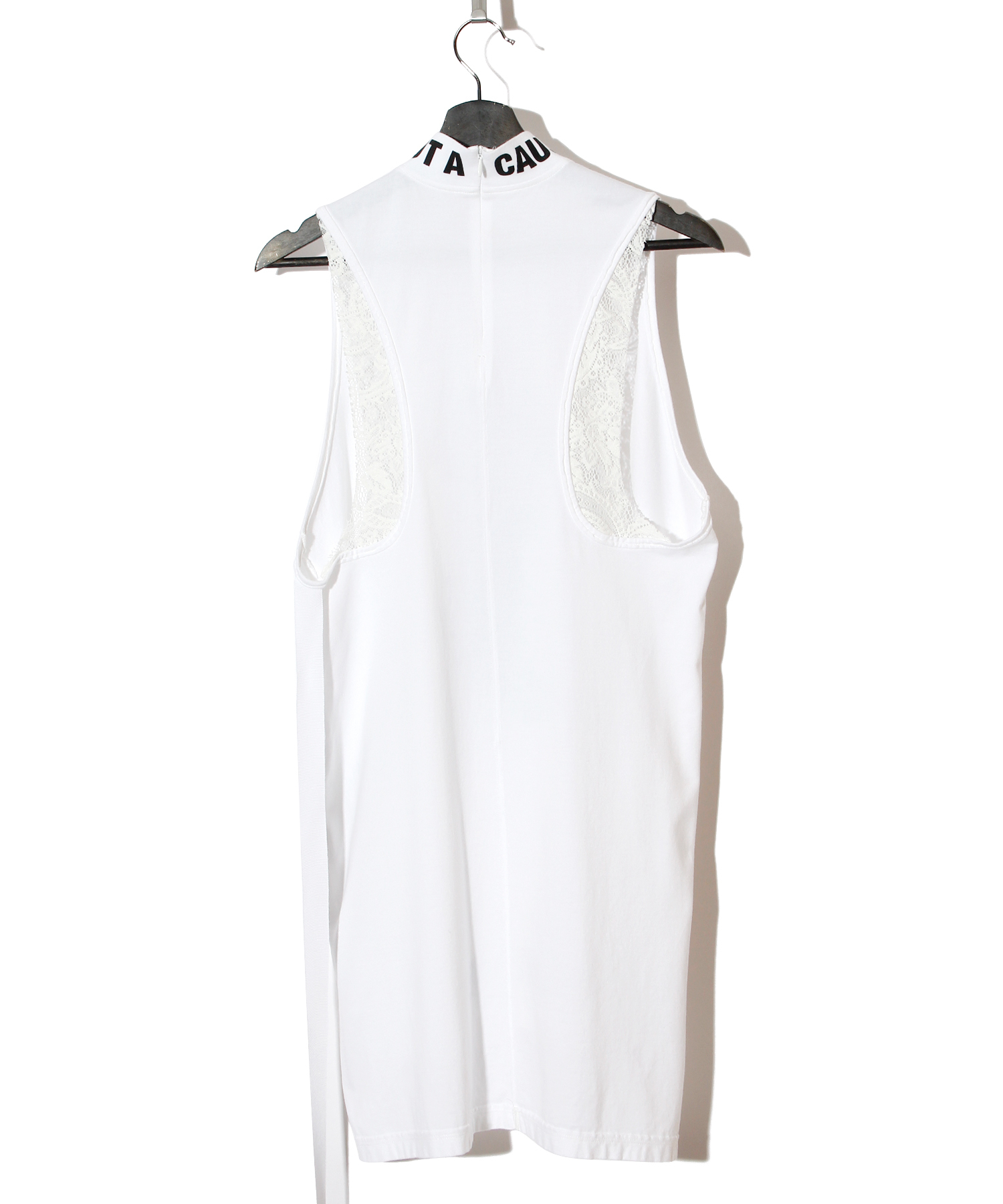 SLEEVELESS HIGH NECK [WHITE] | SWITCHBLADE