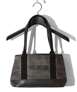SPRAYED CANVAS MINI TOTE BAG BK (with POUCH)