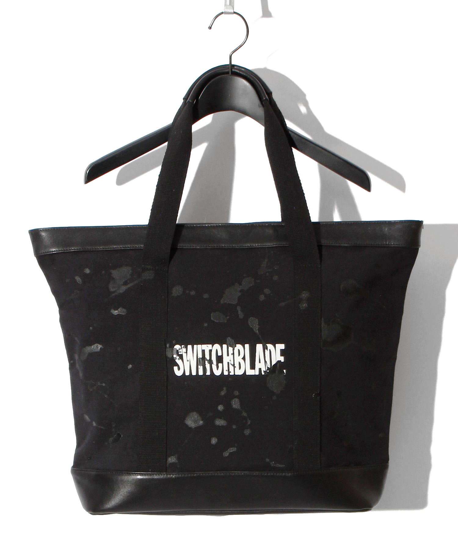 SPLASH CANVAS TOTE BAG BK (with POUCH)
