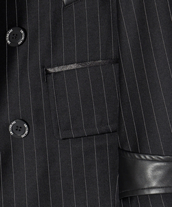 HYBRID STRIPED LIGHT PEACOAT