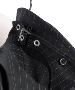 HYBRID STRIPED MOTORCYCLE COAT