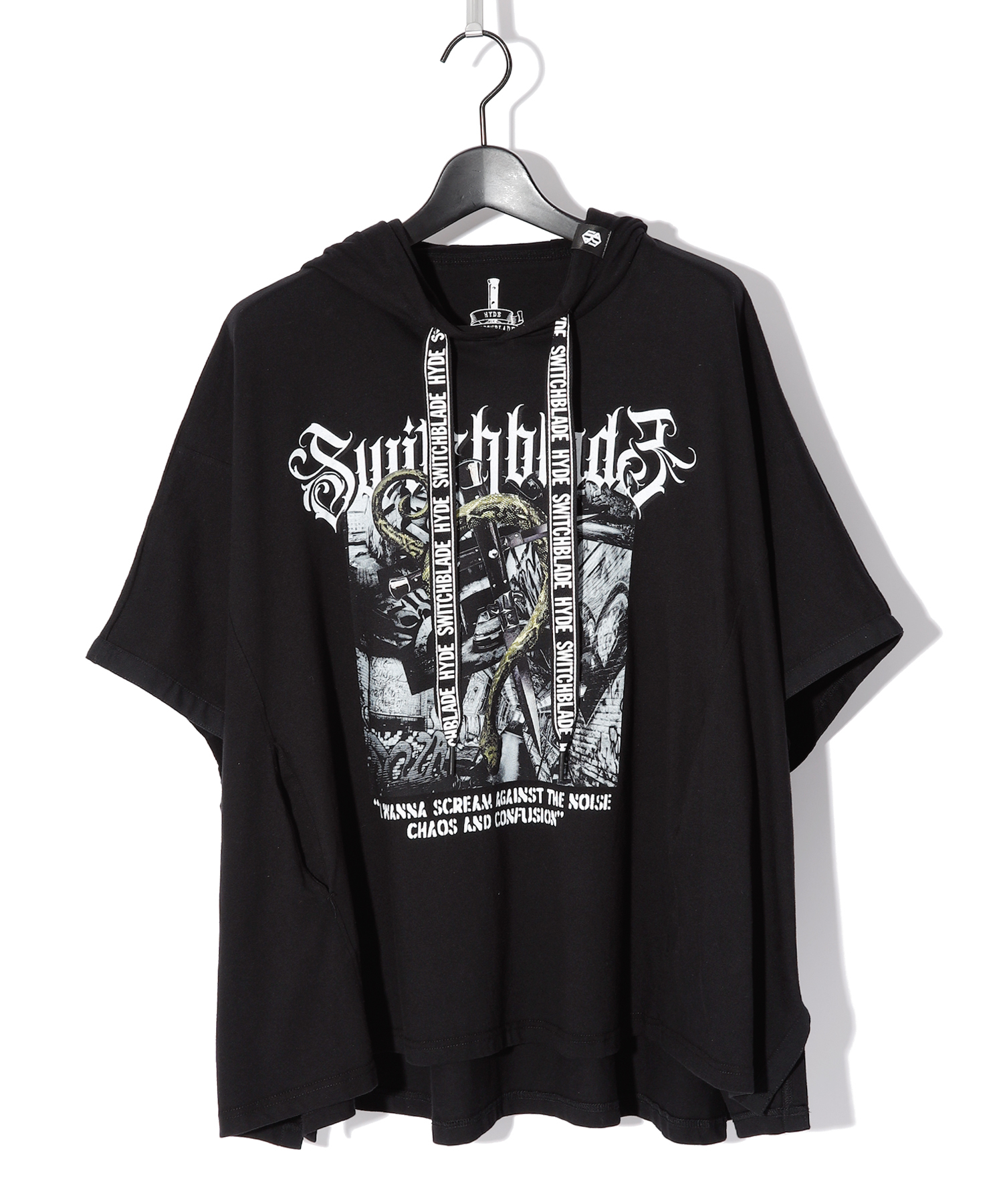 HYDE×SWITCHBLADE PONCHO T-SHIRT | SWITCHBLADE