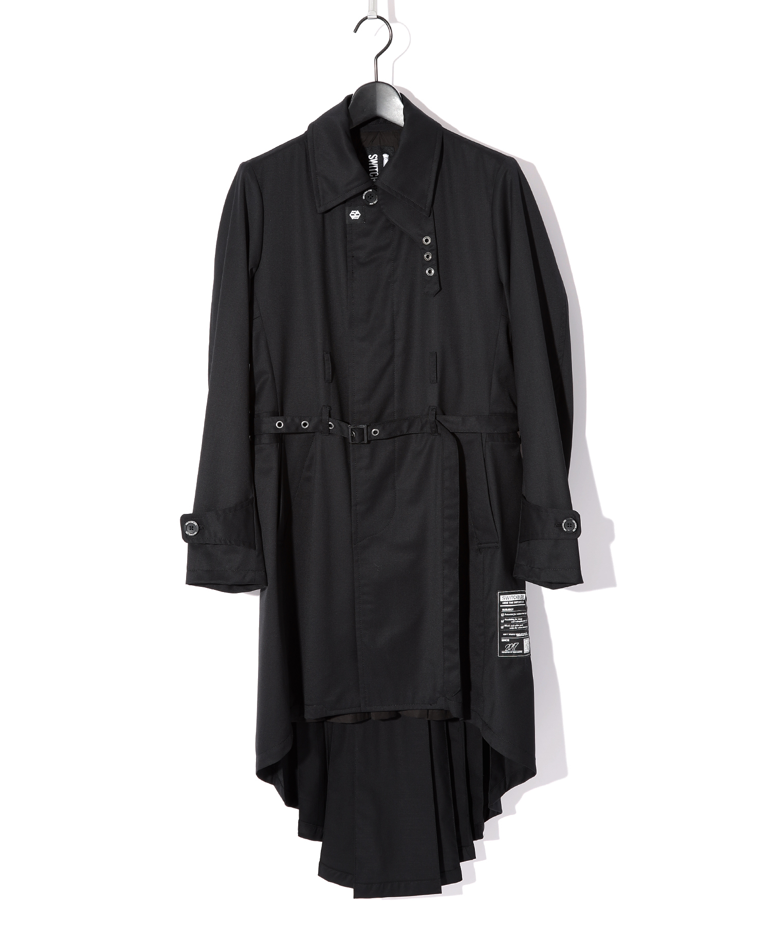 PLEATED SOUTIEN COLLAR COAT | SWITCHBLADE