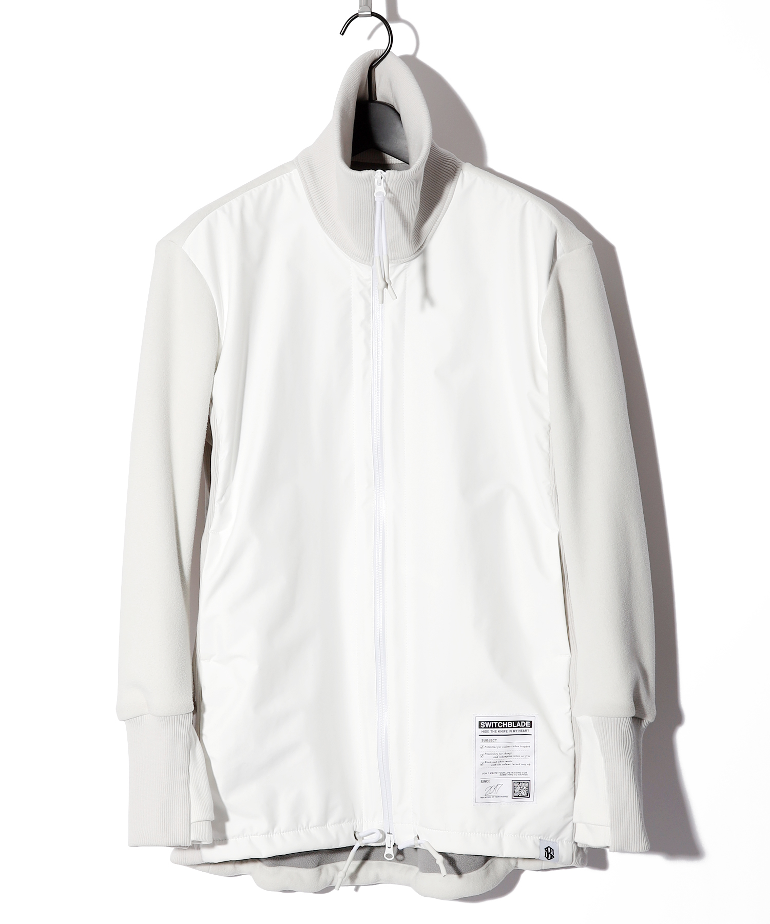 NYLON & FLEECE WINDBREAKER JK ［WHITE］